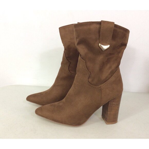 Lulus Shoes - Lulus Western Leather Ankle Boots Womens 6.5